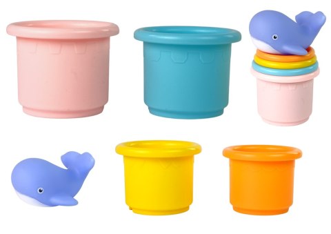 Zestaw Zabawek Do Wody Statek Wieloryb Piramidka LEAN Toys