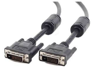 Kabel DVI-D(M)/DVI-D(M)(24+1) Dual Link Ferryt 3M Czarny Gembird