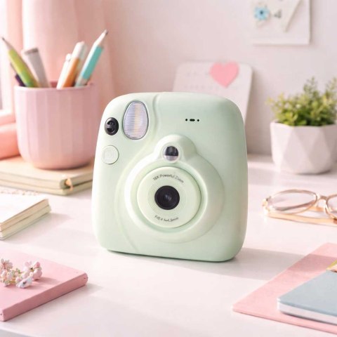 Aparat fotograficzny cyfrowy natychmiastowy 16x wkłady mazaki zielony Kik Sp. z o. o. Sp. k.