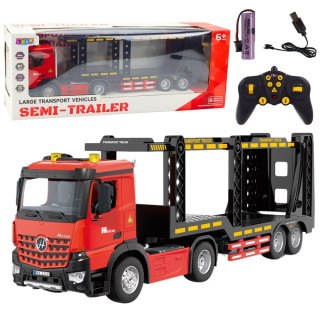 Duża Laweta Lora Zdalnie Sterowana RC 2.4G 6CH Czerwona LEAN Toys