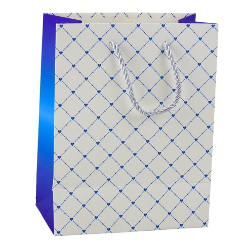 Torba Prezentowa Papierowa Błyszczące Serduszka 23 x 18 x 10,5 cm LEAN