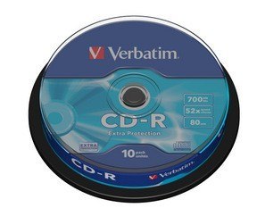 CD-R 52x 700MB 10P CB DL Ex Prot 43437 Verbatim