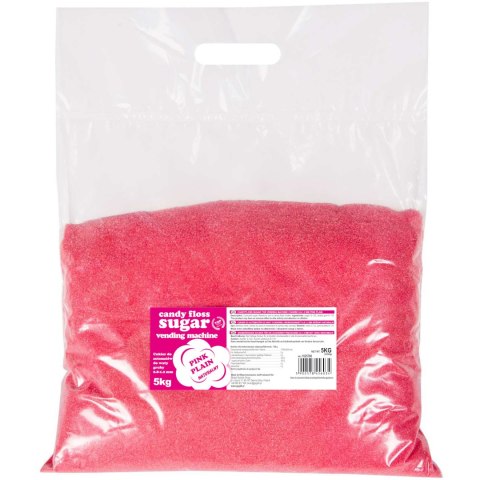 Cukier do automatu do waty cukrowej granulacja 0.8-1.2mm smak naturalny CZERWONY 5kg GSG24