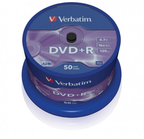 DVD+R 16x 4.7GB 50P CB 43550 Verbatim