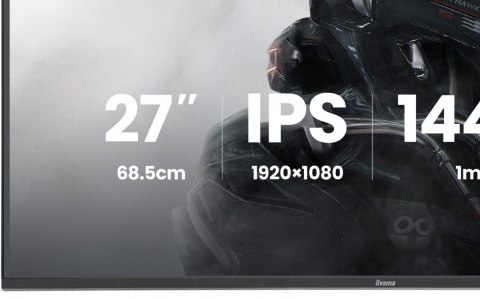 Monitor 27 cali GB2741HSU-B1 IPS,FHD,144Hz,1ms,2xUSB,350cd,HDMI,DP, HAS (150) PIVOT IIYAMA