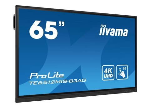 Monitor 65 cali TE6512MIS-B4AG 40pkt,IPS,4K,24/7,7H, ANDROID 14, RK3576, 8/128GB, EDLA, Essential IIYAMA