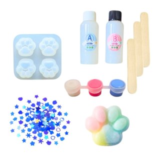 Zestaw Kreatywny DIY Do Tworzenia Gniotków Gniotek Kocia Łapka 44 el. LEAN Toys