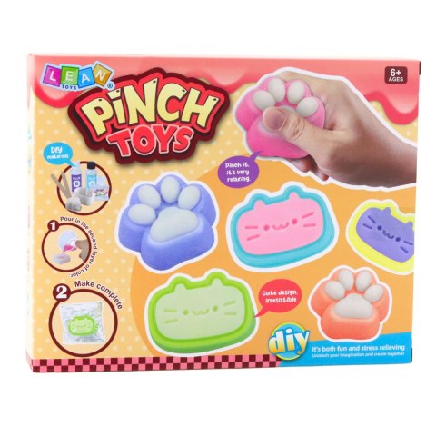 Zestaw Kreatywny DIY Do Tworzenia Gniotków Gniotek Kocia Łapka 44 el. LEAN Toys