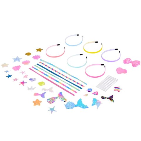 Zestaw Kreatywny DIY Do Tworzenia Opasek Do Włosów Muszelki Syrenka LEAN Toys