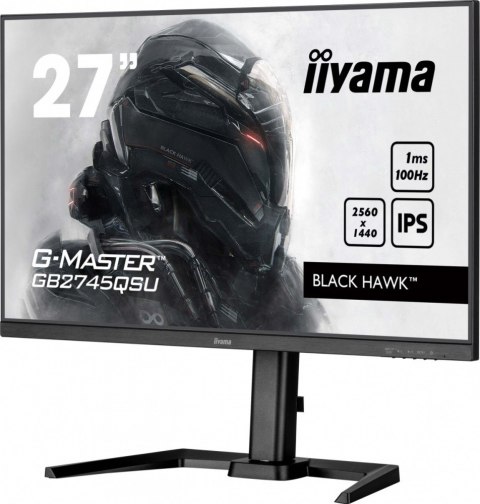 Monitor 27 cali GB2745QSU-B2,IPS,QHD,100Hz,1ms,2xUSB,300cd IIYAMA
