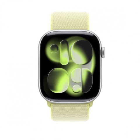 Opaska sportowa w kolorze neonowym żółtym do koperty 46 mm Apple