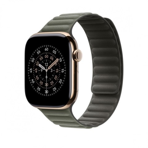 Pasek magnetyczny w kolorze brązowej szałwii do koperty 46 mm - rozmiar S/M Apple