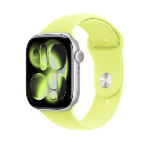 Pasek sportowy w kolorze neonowym żółtym do koperty 46 mm - rozmiar S/M Apple