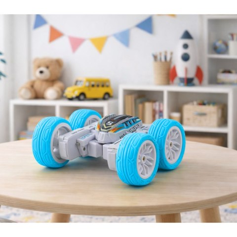 Auto Terenowe Akrobatyczne Zdalnie Sterowane 360° Niebieskie 1:32 LEAN Toys