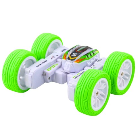 Auto Terenowe Akrobatyczne Zdalnie Sterowane 360° Zielone 1:32 LEAN Toys