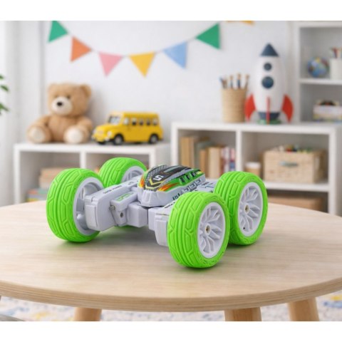 Auto Terenowe Akrobatyczne Zdalnie Sterowane 360° Zielone 1:32 LEAN Toys