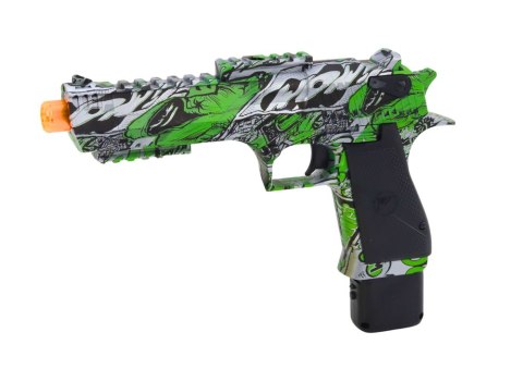 Elektryczny Pistolet Na Kulki Wodne Strzałki 2w1 Zielony LEAN Toys