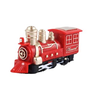 Klasyczny Pociąg Mini Kolejka Na Baterie Lokomotywa Wagony Z Torami 13 el. LEAN Toys