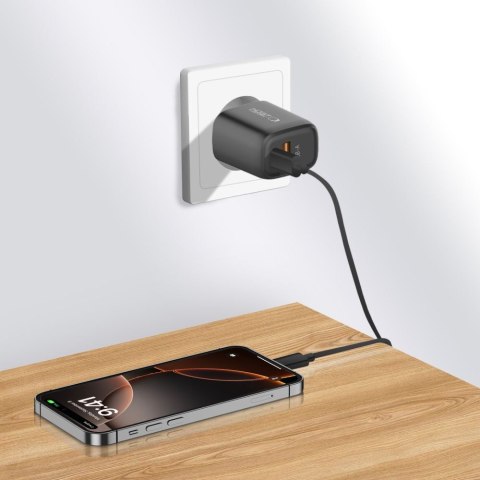 Ładowarka sieciowa NCA20 USB-A USB-C PD QC 20W - czarna Tech-Protect
