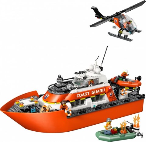 Klocki City 60504 Łódź ratunkowa i helikopter straży przybrzeżnej LEGO