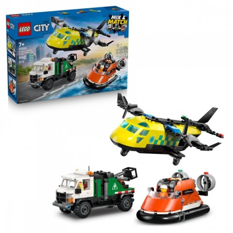 Klocki City 60505 Zestaw z samolotem, ciężarówką serwisową i poduszkowcem LEGO