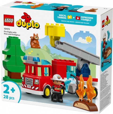 Klocki DUPLO 10473 Wóz strażacki z wężem i strażakiem LEGO