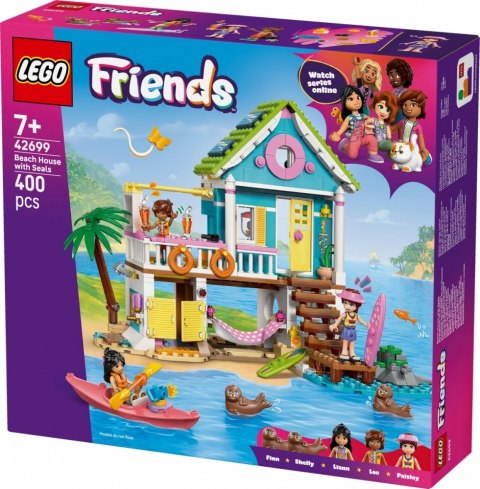 Klocki Friends 42699 Domek na plaży z fokami LEGO