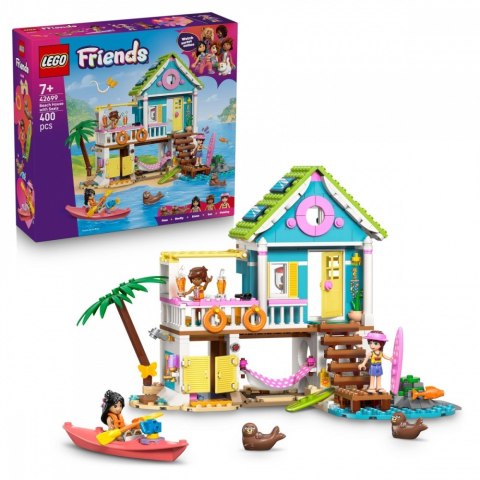 Klocki Friends 42699 Domek na plaży z fokami LEGO