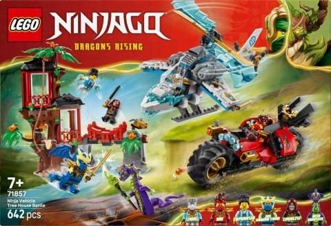 Klocki Ninjago 71857 Bitwa ninja: domek na drzewie z pojazdami LEGO