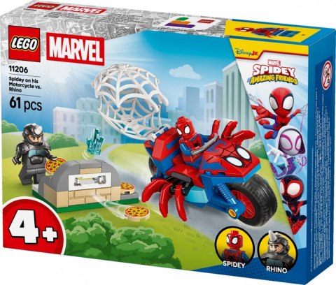 Klocki SPIDEY 11206 Spidey na motocyklu kontra Rhino LEGO
