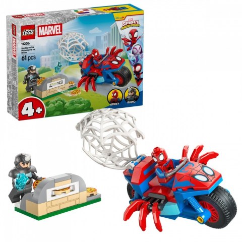 Klocki SPIDEY 11206 Spidey na motocyklu kontra Rhino LEGO