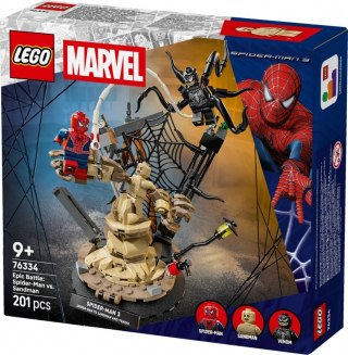 Klocki Super Heroes 76334 Epicka bitwa: Spider-Man kontra Sandman LEGO