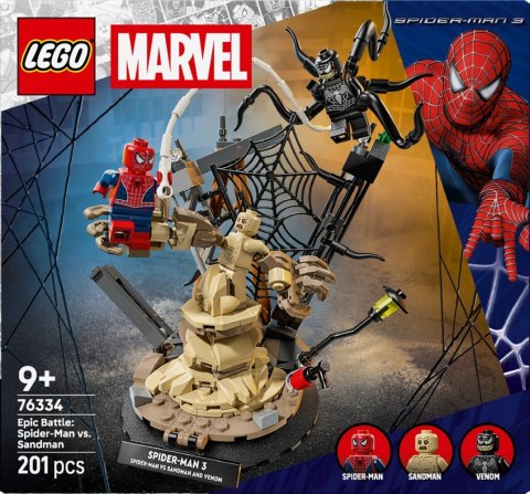Klocki Super Heroes 76334 Epicka bitwa: Spider-Man kontra Sandman LEGO