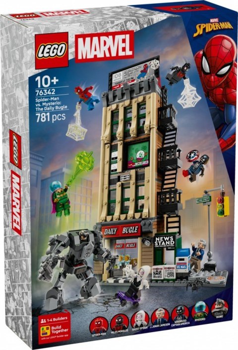 Klocki Super Heroes 76342 Spider-Man kontra Mysterio: Daily Bugle LEGO