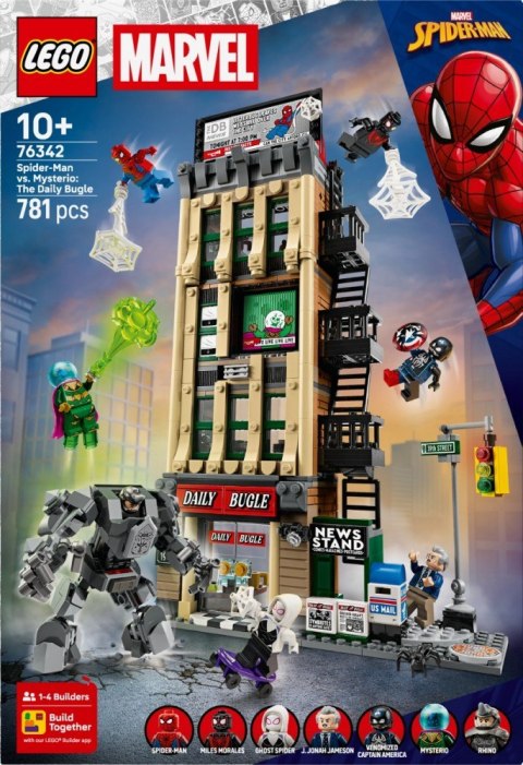 Klocki Super Heroes 76342 Spider-Man kontra Mysterio: Daily Bugle LEGO