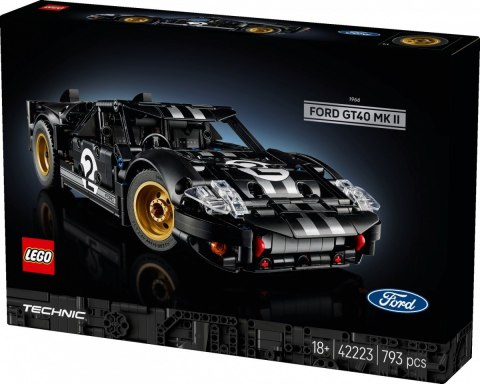 Klocki Technic 42223 Samochód wyścigowy 1966 Ford GT40 MKII LEGO