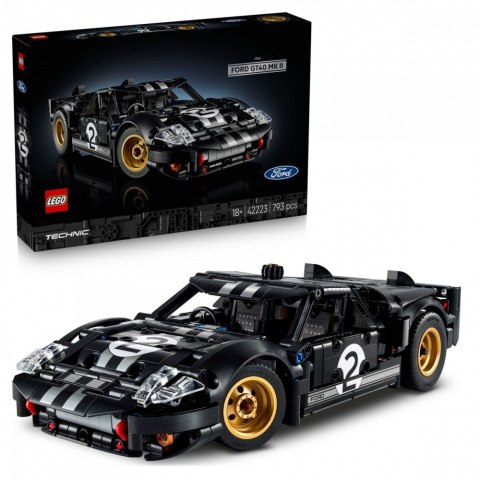 Klocki Technic 42223 Samochód wyścigowy 1966 Ford GT40 MKII LEGO