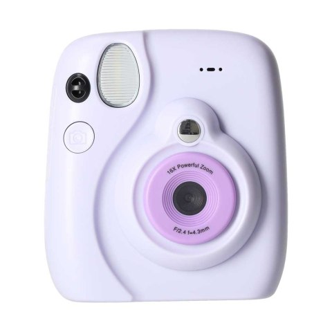 Aparat fotograficzny cyfrowy natychmiastowy 16x wkłady mazaki fioletowy Kik Sp. z o. o. Sp. k.