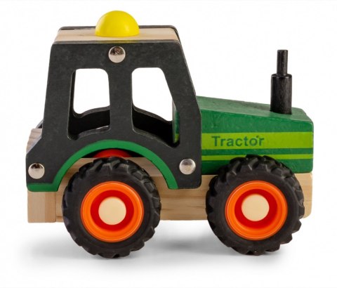 Drewniane auto z oponami Traktor Daffi