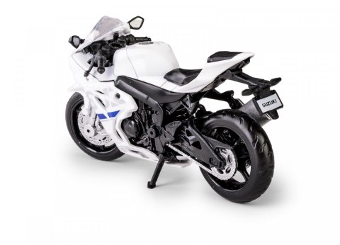 Motocykl 1:18 SUZUKIX STI 20 GSX-R1000 biały Daffi