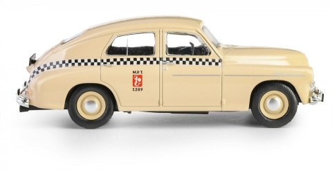 Pojazd PRL Warszawa M20 taxi piaskowy Daffi