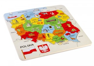 Puzzle drewniane Mapa Polski Daffi
