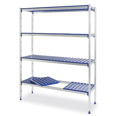 Regał magazynowy ażurowy do żywności szer. 128cm wys. 168.5cm - Hendi 812273 Hendi