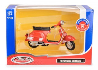 Skuter MSZ 1:18 1976 Vespa 200 Rally czerwony Daffi
