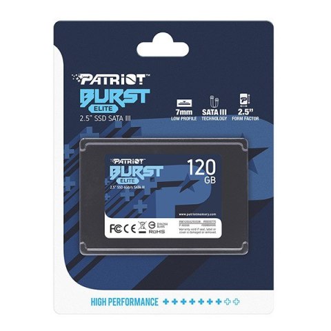 Dysk SSD 120GB Burst Elite 450/320MB/s SATA III 2.5 Patriot