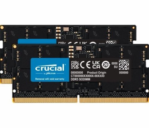 Pamięć do notebooka DDR5 SODIMM 96GB(2*48) /5600 CL46 (16Gbit) Crucial