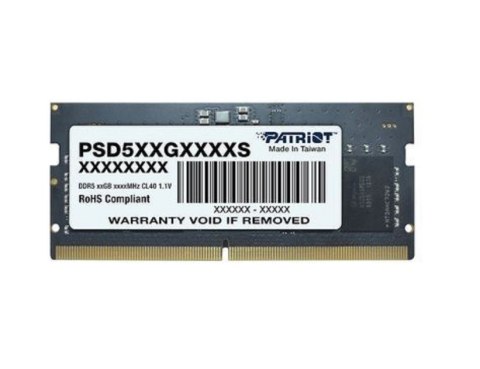 Pamięć DDR5 12GB/5600(1*12GB) CL46 SODIMM Patriot