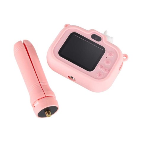 Aparat fotograficzny cyfrowy dla dzieci na statywie jednorożec różowy Kik Sp. z o. o. Sp. k.