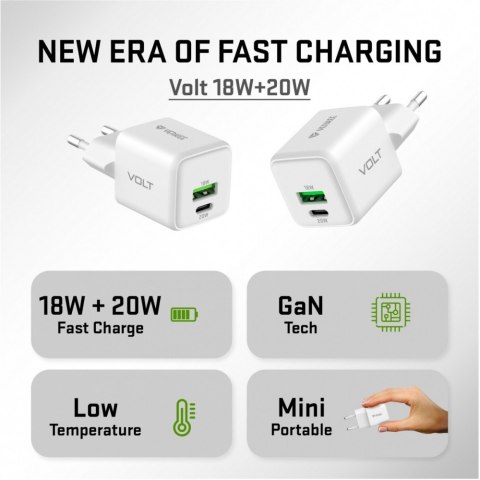 Ładowarka sieciowa USB C/A 20W/18W 3A Power delivery 3.0 QC3.0 YENKEE