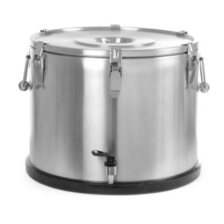 Pojemnik termiczny termos stalowy z kranem do transportu żywności 50L - Hendi 710333 Hendi